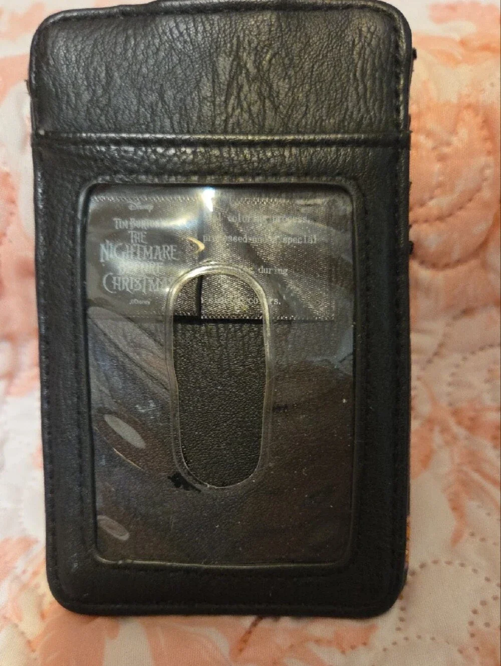 Black Jack Skellington Themed ID/ Wallet Case